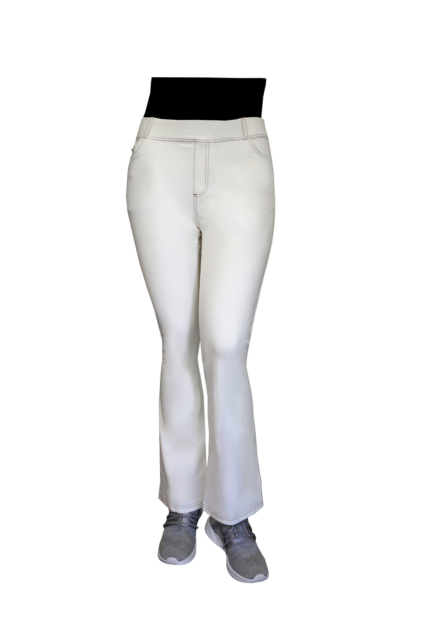 Pantalón con corte de bota de punto elástico de talla grande La Cera
