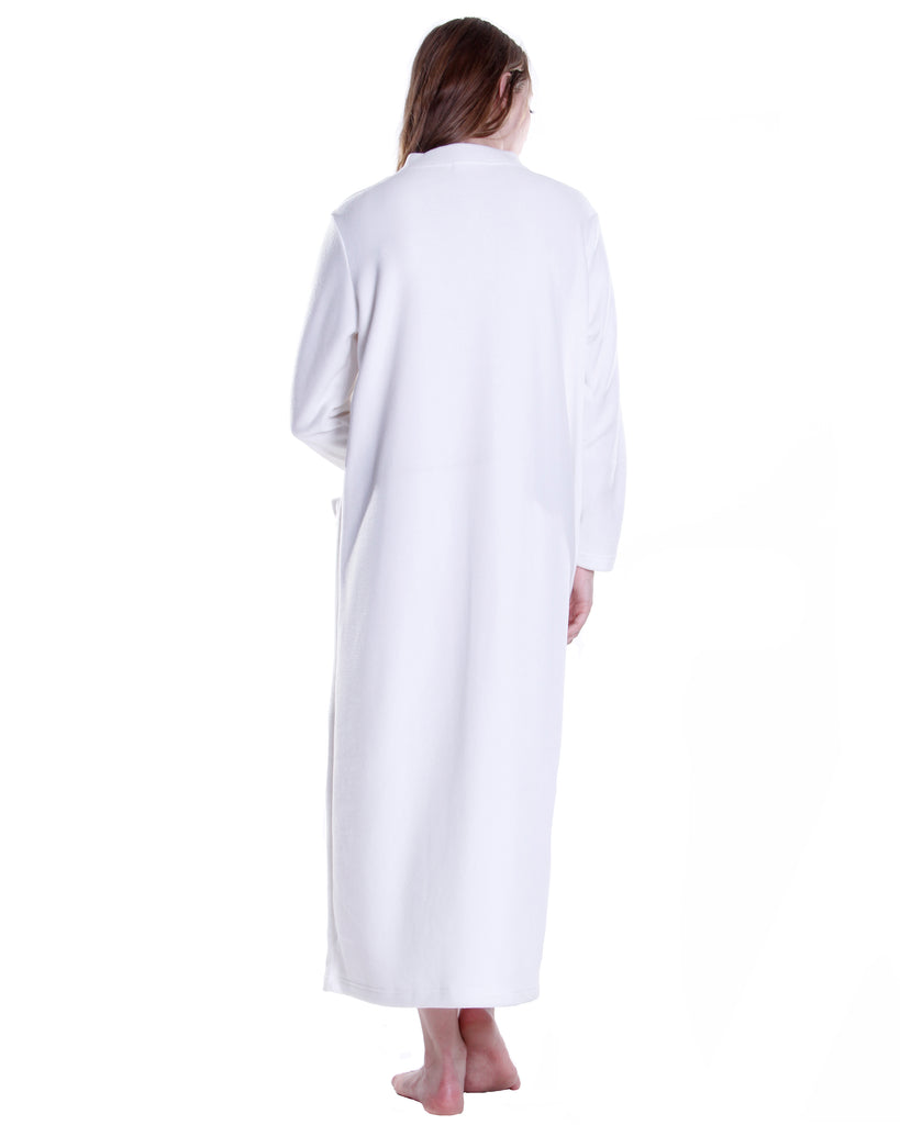 La Cera Snap Front Robe - La Cera