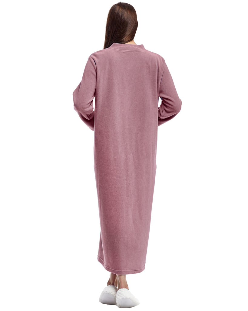 La Cera Snap Front Robe - La Cera