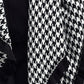 La Cera Houndstooth Split Poncho Shawl - La Cera - 2